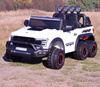 MEGA JEEP  WORKS SIX 4X4, 2 X 12V  MĘKKIE KOŁA, MIĘKKIE SIEDZENIE/JC003