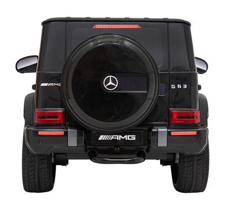 Mercedes AMG G63 dla dzieci Czarny + Pilot + MP3 LED + Wolny Start + EVA + Pasy