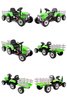 SUPER TRAKTOR BLOW - NA AKUMULATOR Z PRZYCZEPĄ, MIĘKKIE KOŁA, MIEKKIE SIEDZENIE, PILOT/XMX611
