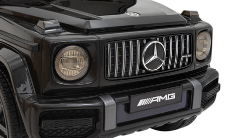 Mercedes AMG G63 dla dzieci Czarny + Pilot + MP3 LED + Wolny Start + EVA + Pasy