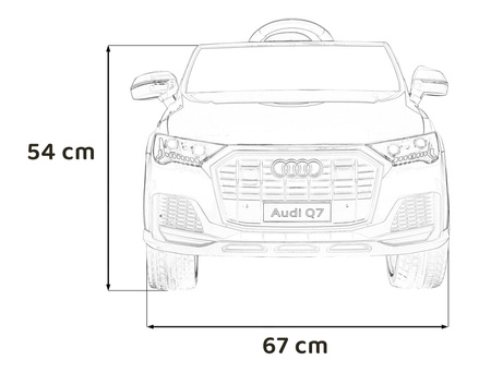 Pojazd Audi Q7 NEW LIFT Czerwony