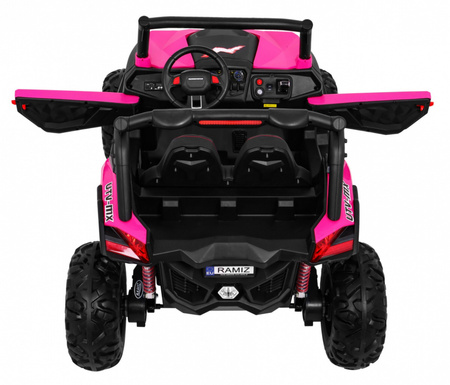 Buggy SuperStar dla dzieci Różowy + Napęd 4x4 + Pilot + Bagażnik + MP3 LED + Blokada drzwi