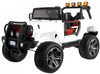 Auto terenowe typu jeep Monster 4x4 dla dzieci Biały + Pilot + Regulacja siedzenia + Wolny Start + MP3 LED + Bagażnik + Plecak