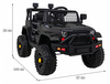 Autko Jeep Dark Night na akumulator dla dzieci Czarny + Wolny Start + EVA + Audio LED