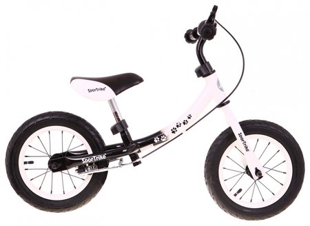 Rowerek biegowy dla dzieci Boomerang SporTrike Biały Nauki jazdy + Zmienny układ ramy