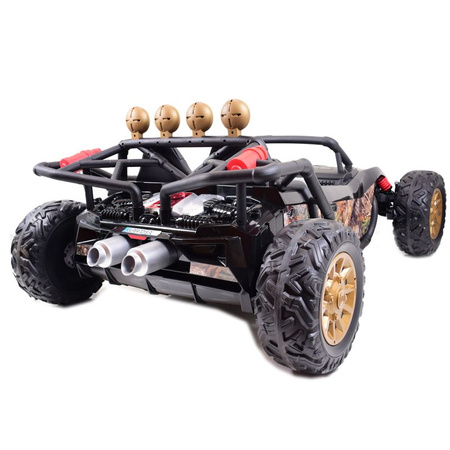 MEGA BUGGY BEAST  DLA 2 DZIECI, 400 WAT, 24V, MIĘKKIE  SIEDZENIE, MIĘKKIE KOŁA, WALIZKA NA AKUMULATOR,/JS3168