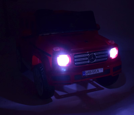 MERCEDES G500 NA AKUMULATOR  MIĘKKIE KOŁA EVA, MIĘKKIE SIEDZENIE, LAKIEROWANY FULL OPCJA/JJ2077