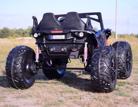 MEGA BUGGY  DLA 2 DZIECI, 4 SILNIKI ( 310 W), 24V, MIĘKKIE  SIEDZENIE, MIĘKKIE KOŁA, WALIZKA NA AKUMULATOR,/SX-2139