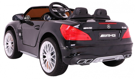 Mercedes AMG SL65 dla dzieci Czarny + Pilot + Bagażnik + Regulacja siedzenia + MP3 LED + Wolny Start