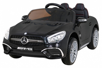 Mercedes Benz AMG SL65 S elektryczny dla dzieci Czarny + Pilot + Audio LED + Ekoskóra + EVA + Wolny Start