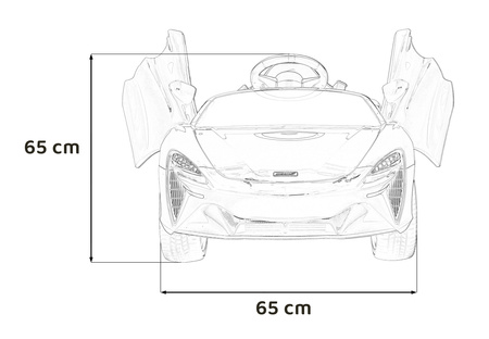 McLaren Artura na akumulator dla dzieci Niebieski + Napęd 4x4 + Pilot + Wolny Start + EVA + Audio LED