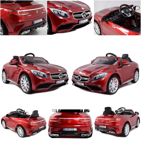 MERCEDES S63 AMG LICENCJA,LAKIER,  MIĘKKIE KOŁA EVA FULL OPCJA/HL169