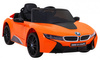 BMW I8 Lift Auto na akumulator Pomarańczowy + Pilot + Wolny Start + 3-pkt pasy + MP3 USB + LED