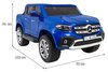 Mercedes Benz X-Class dla dzieci Lakier Niebieski + Pilot + Napęd 4x4 + MP4 + Bagażnik + EVA