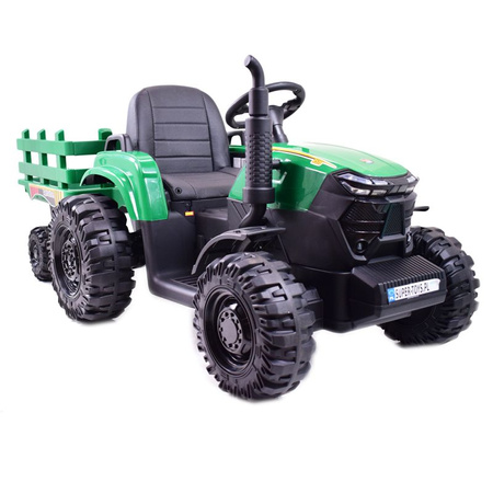 MEGA TRAKTOR AGRICULTURE Z PRZYCZEPĄ 2X200, 24V, SZYBKI SUPER JAKOSĆ/JC000B