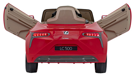 Lexus LC500 na akumulator dla dzieci Czerwony + Pilot + Wolny Start + EVA + Audio LED