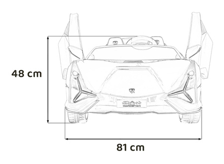 Pojazd Lamborghini SIAN Biały