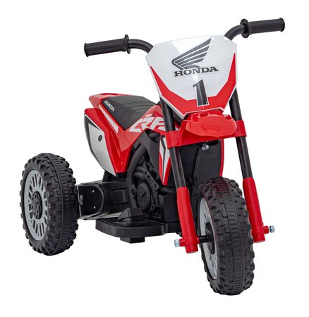 Motorek Cross Honda CRF 450R na akumulator dla dzieci Czerwony + 3 Koła + Gumowy Bieżnik + Klakson