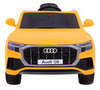 Audi Q8 Lift na akumulator dla dzieci Żółty + Pilot + EVA + Wolny Start + MP3 USB + LED