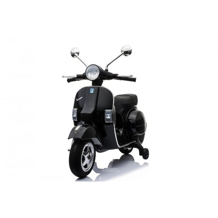 Motocykl Elektryczny Vespa PX-150 Czarna  Licencjonowany oryginał z MP3 12V