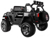 Auto terenowe typu jeep Monster 4x4 dla dzieci Czarny + Pilot + Regulacja siedzenia + Wolny Start + MP3 LED + Bagażnik + Plecak