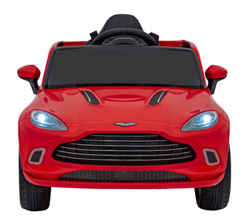 Aston Martin DBX na akumulator dla dzieci Czerwony + Pilot + EVA + Pasy + Wolny Start + Audio LED