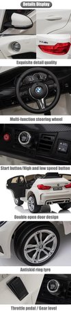 ORYGINALNE BMW X6M   W NAJLEPSZEJ WERSJI, MIĘKKIE SIEDZENIE, PILOT 2.4 GHZ/ 2199