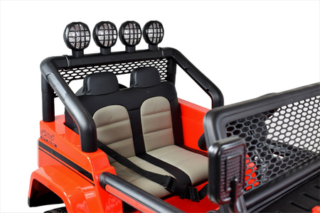 MEGA JEEP SUNSHINE, NAPĘD 4X4, 2X12V, WOLNY START/ MIĘKKIE KOŁA, BLUETOOTH, RADIO EXCLUSIVE/2388