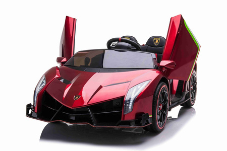 ORYGINALNE LAMBORGHINI VENENO NA AKUMULATOR, MIĘKKIE KOŁA, MIĘKKIE SIEDZENIE, LAKIER/XMX615