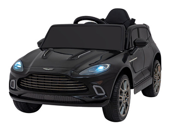 Aston Martin DBX na akumulator dla dzieci Czarny + Pilot + EVA + Pasy + Wolny Start + Audio LED