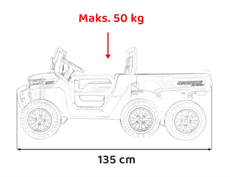 Pojazd Farmer Truck Speed 900 Biały