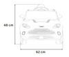 Aston Martin DBX na akumulator dla dzieci Biały + Pilot + EVA + Pasy + Wolny Start + Audio LED