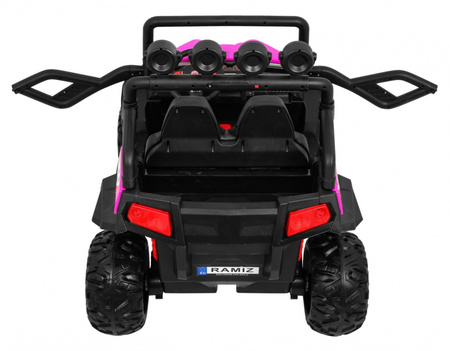 Terenowe Grand Buggy Lift dla dzieci Różowy + Napęd 4x4 + Pilot + Bagażnik + Radio MP3 + LED