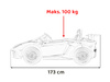 Lamborghini Aventador SV na akumulator dla 2 dzieci Biały + Silnik bezszczotkowy + Pompowane koła + Audio LED