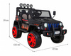 Autko terenowe Raptor Drifter Płomienie + Pilot + Napęd 4x4 + Schowek + Wolny Start + MP3 LED