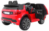 Land Rover Discovery dla dzieci Czerwony + Pilot + 5-pkt pasy + Regulacja siedzenia + EVA + MP3 LED