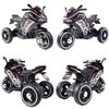 DUŻY MOTOR ŚCIGACZ  STRONG 2 EXCLUSIVE, ŚWIECĄCE KOŁA, 3 KOŁOWY/HT6188