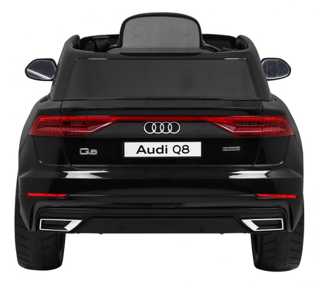 Audi Q8 Lift na akumulator dla dzieci Czarny + Pilot + EVA + Wolny Start + MP3 USB + LED