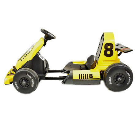 SZYBKI GOKART FANCY NA AKUMULATOR 12V, REGULOWANA  - ROZSUWANA RAMA,  SUPER ZABAWA\BDQ-8