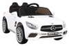 Mercedes Benz AMG SL65 S elektryczny dla dzieci Biały + Pilot + Audio LED + Ekoskóra + EVA + Wolny Start