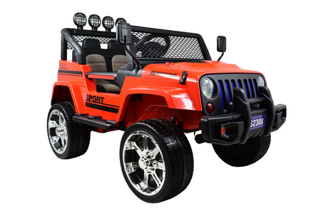 MEGA JEEP SUNSHINE, NAPĘD 4X4, 2X12V, WOLNY START/ MIĘKKIE KOŁA, BLUETOOTH, RADIO EXCLUSIVE/2388