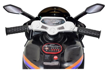 DUŻY MOTOR ŚCIGACZ  STRONG 2 EXCLUSIVE, ŚWIECĄCE KOŁA, 3 KOŁOWY/HT6188