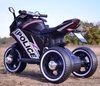 DUŻY MOTOR ŚCIGACZ  STRONG 2 EXCLUSIVE, ŚWIECĄCE KOŁA, 3 KOŁOWY/HT6188