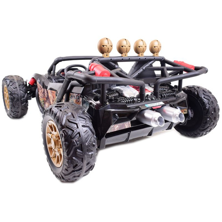 MEGA BUGGY BEAST  DLA 2 DZIECI, 400 WAT, 24V, MIĘKKIE  SIEDZENIE, MIĘKKIE KOŁA, WALIZKA NA AKUMULATOR,/JS3168