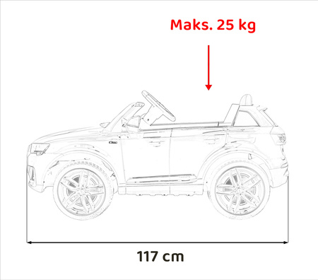 Pojazd Audi Q7 NEW LIFT Czarny