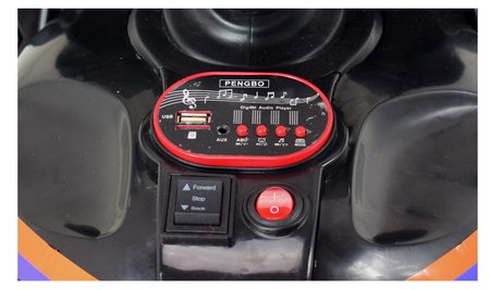 DUŻY MOTOR ŚCIGACZ  STRONG 2 EXCLUSIVE, ŚWIECĄCE KOŁA, 3 KOŁOWY/HT6188