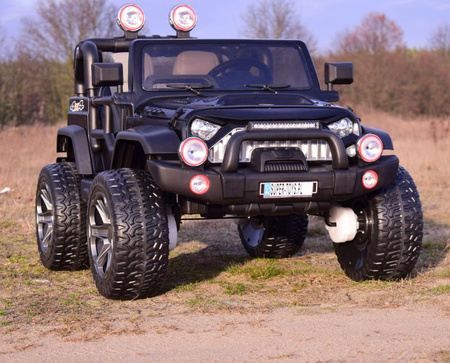 MEGA JEEP PERFECT 002B EXCLUSIVE 4x4, WOLNY START/ MIĘKKIE KOŁA,/HP-002B