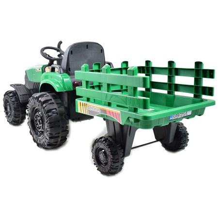 MEGA TRAKTOR AGRICULTURE Z PRZYCZEPĄ 2X200, 24V, SZYBKI SUPER JAKOSĆ/JC000B