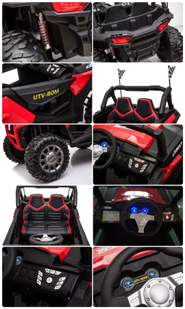 MEGA BUGGY UTV BOM -  4X4, 2x12V SPEED NEW , MĘKKIE KOŁA, MIĘKKIE SIEDZENIA/JC999