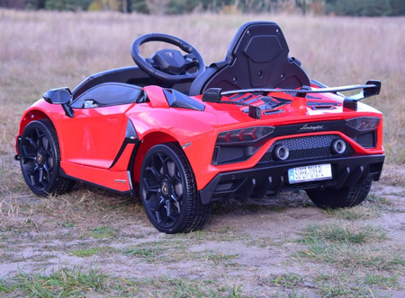 ORYGINALNE LAMBORGHINI AVENTADOR - WERSJA KARBON -  MIĘKKIE KOŁA, MIĘKKIE SIEDZENIE, SUPER JAKOŚĆ/SX2018